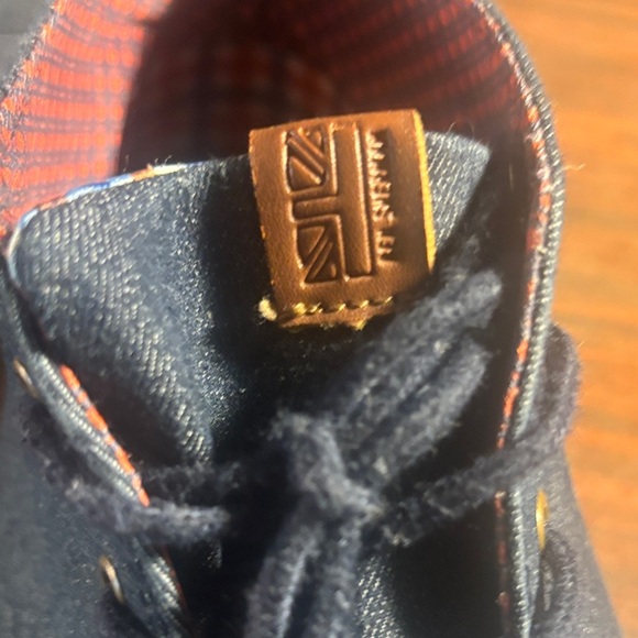 Ben Sherman Denim Blue Chukka Boots - Picture 3 of 12